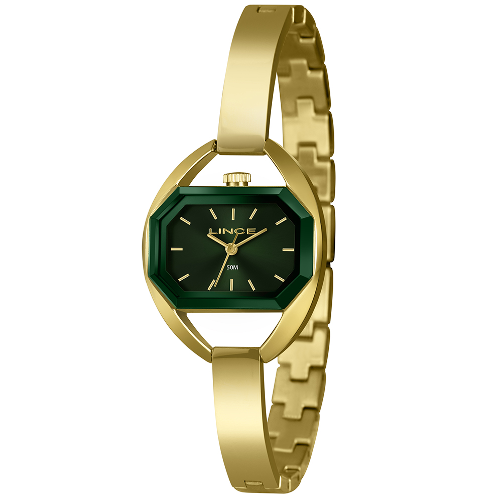 RELOGIO GRACE FEMININO ANALOGICO LQGH299L29 DOURADO - LINCE RELÓGIOS
