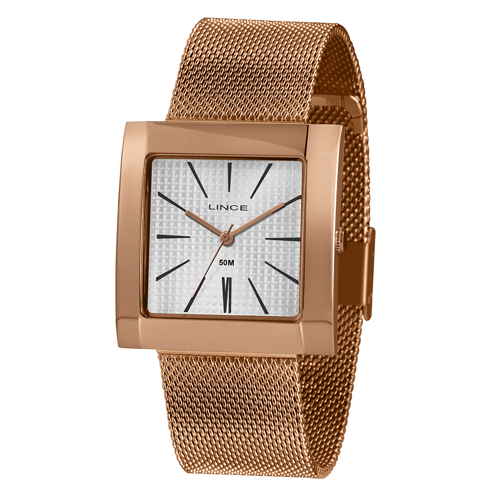 RELOGIO CLASSIC FEMININO ANALOGICO LQR4664L ROSE GOLD - LINCE RELÓGIOS