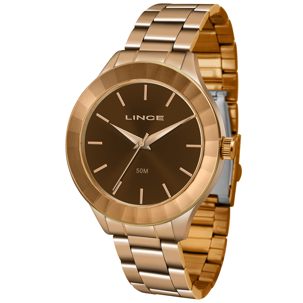RELOGIO URBAN FEMININO CLASSICO LRR4592L ROSE GOLD - LINCE RELÓGIOS