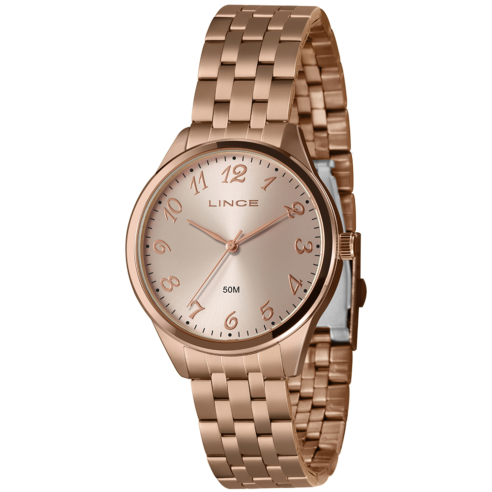 リズ RELOGIO URBAN FEMININO ANALOGICO LRR4751L40 ROSE GOLD - LINCE RELÓGIOS