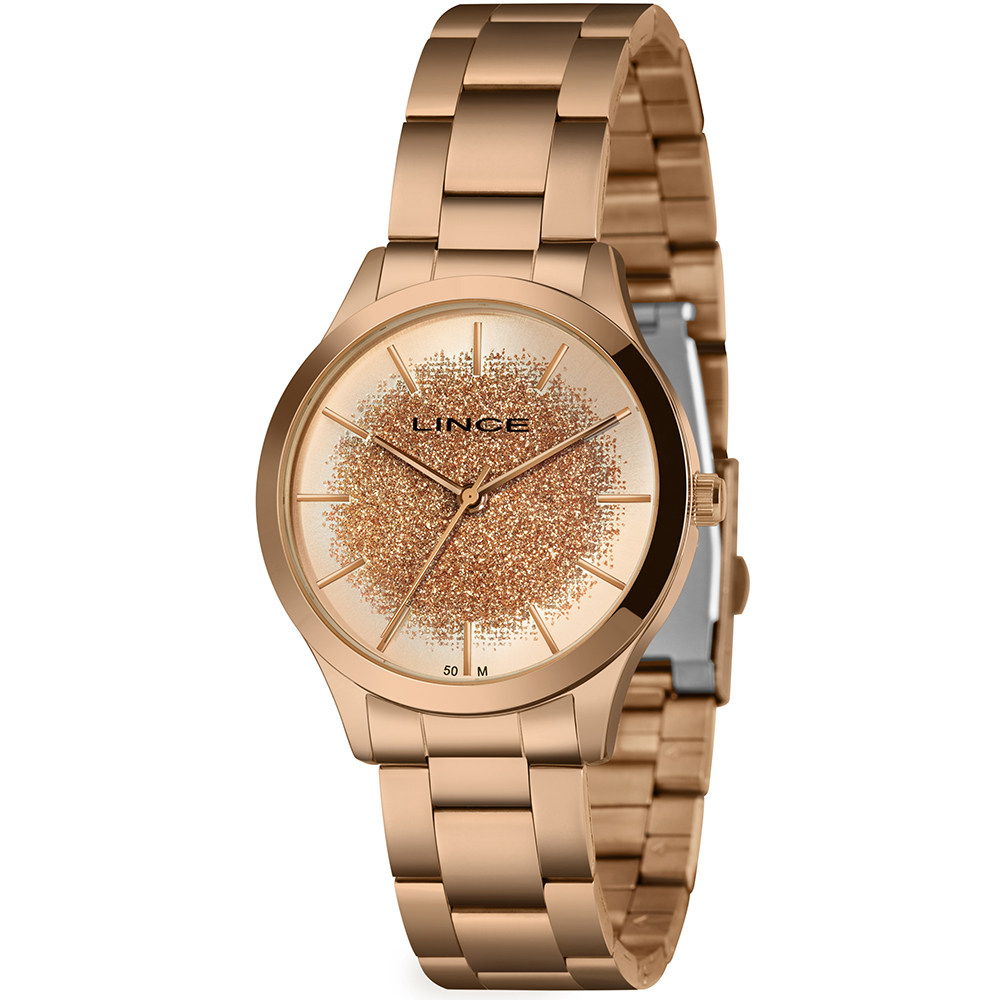 RELOGIO TREND FEMININO ANALOGICO LRR4774L38 ROSE GOLD - LINCE RELÓGIOS