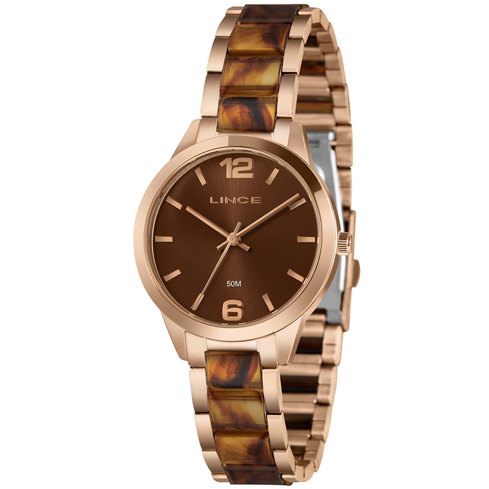 RELOGIO URBAN FEMININO ANALOGICO LRT4806L36 ROSE GOLD - LINCE RELÓGIOS