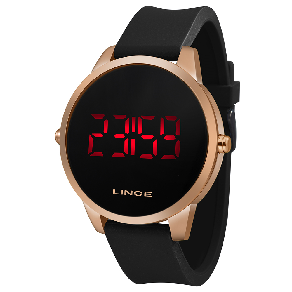 RELOGIO LED UNISSEX CLASSICO MDP4594L ROSE GOLD - LINCE RELÓGIOS